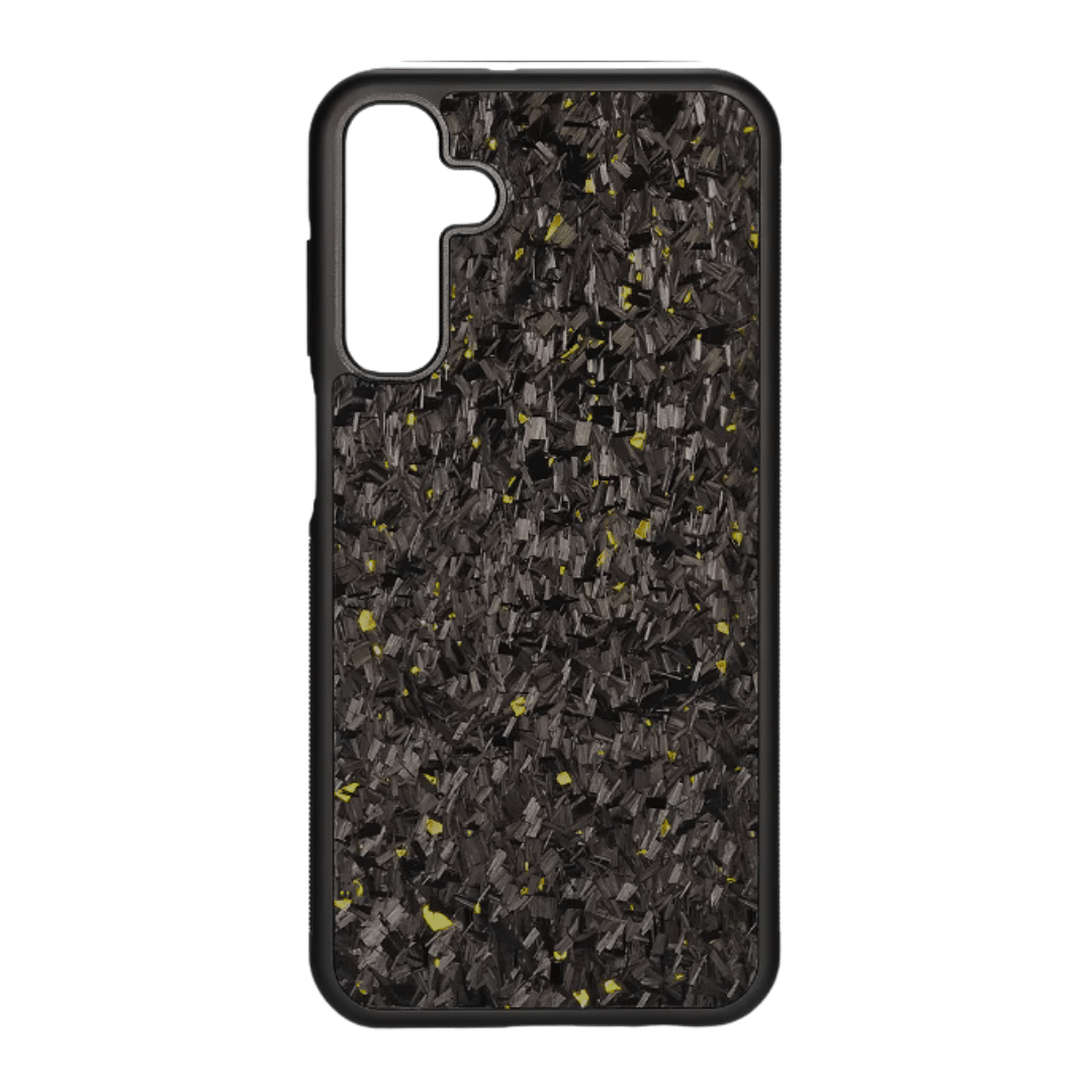 Carbon Fiber Samsung A Model Series Case - Forged Gold
