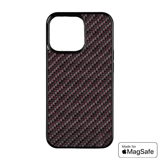 Carbon Fiber iPhone Case - Twill Carbon Red w/ Magsafe