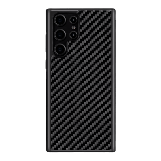 Carbon Fiber Samsung S Model Series Case - Twill Carbon Black